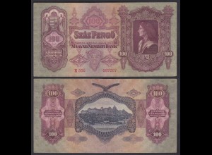 Ungarn - Hungary 100 Pengo Banknote 1930 Pick 98 gutes VF (3) (22835