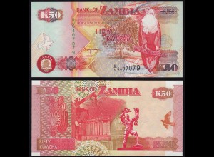 Sambia - ZAMBIA - 50 Kwacha 2001 UNC - Pick 37c (15733