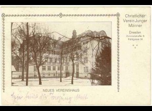 AK 1920 Sachsen Dresden Vereinshaus Christlicher Junger Männer (0981