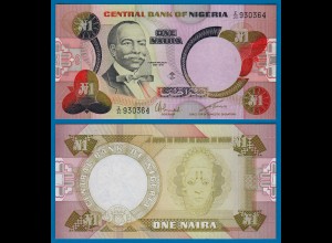 Nigeria 1 Naira Banknote (1984) sig.6 Pick 23a UNC (1) (18123