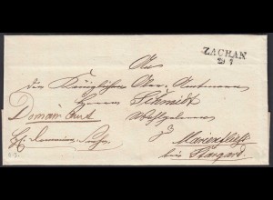 Preussen Umschlag ca.1825 ZACHAN L2 Trzebiatów nach Marienfließ/Stargard (23481