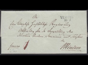 Preussen Umschlag ca.1825 VLOTHO L2 nach MINDEN (23486