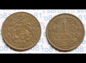 Niederlande NEDERLAND 1 Cent 1940 (b491