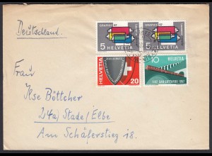 1957 Schweiz Brief nach Deutschland (23768