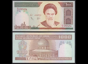 IRAN (Persien) - 1000 RIALS (1992) Sign 25 Pick 143a UNC (1) (24169