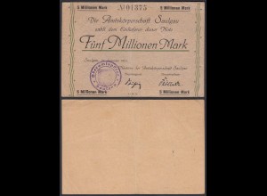 Saulgau 5 Millionen Mark 1923 Notgeld Württemberg (24160