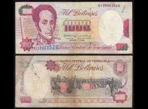 Venezuela 1000 Bolivares Banknote 1994 F/VF (3/4) Pick 76a (24210