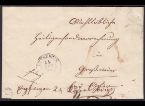 Baden - 1846 Brief ETTENHEIM K2s Brief mit Inhalt (15867