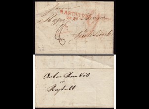 Baden - 1822 Brief RASTATT L2r nach WALDKICH mit Inhalt (15854