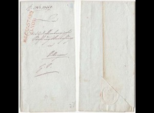 Baden - 1825 Brief CONSTANZ L2r mit Inhalt (12140