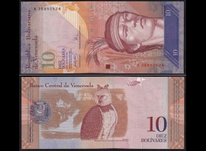 Venezuela 10 Bolivares Banknote 2007 UNC (1) Pick 90a (15840