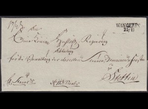 Preussen ca.1825 Umschlag WANGERIN L2 - STETTIN Westpommern (Węgorzyno)