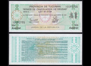 Argentinien - Argentina 1 Australs Banknote,1991, Pick S2711b UNC (1) (16111