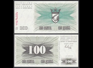 Bosnien Herzegowina - 100 Dinara 1992 UNC (1) 1.07.1992 (25647
