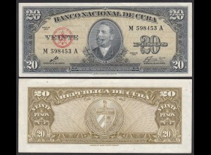 Kuba - Cuba 20 Peso 1960 Pick 80c XF (2) (25732