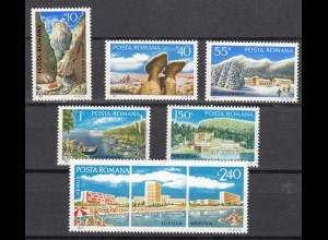 Rumänien-Romania 1971 Mi. 2921-26 postfrisch Tourismus (24664