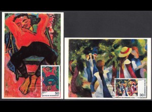 BRD BUND Maximumkarten Mi.816/17 Expressionismus II 1974 (25939