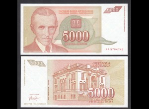 Jugoslawien - Yugoslavia 5000 Dinara 1993 Pick 128 UNC (1) (26409