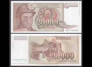 Jugoslawien - Yugoslavia 20000 20.000 Dinara 1987 Pick 95 UNC (1) (26420