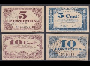 Frankreich - France Lille 5 + 10 Centimes 1917 Banknote XF (2) (26760