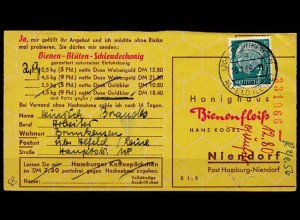 Brinkensen über Alfeld 1956 Bedarfskarte klarer Stempel (6917