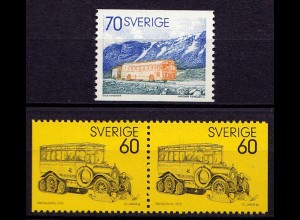 Schweden - Sweden Mi. 790/91 Post Omnibus ** mit D/D (6949
