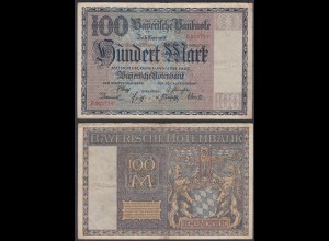 Bayern - 100 Mark 1922 Bayerische Notenbank Ro BAY4 (26982