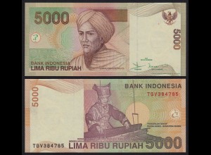 Indonesien - Indonesia 5000 5.000 Rupiah 2001/2007 Pick 142g UNC (1) (21489
