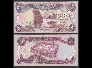 Irak - Iraq 5 Dinar Banknote 1980/1 Pick 70a sig.21 XF (2) (27497