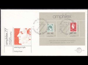 Niederlande - Netherland 1977 FDC Amphilex Block (65147