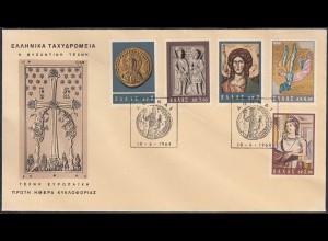 Griechenland - Greece 1964 FDC Byzantinische Kunst (65150