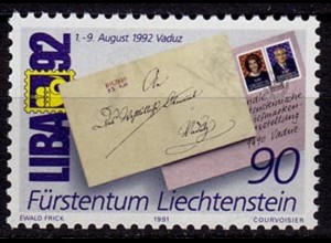 Liechtenstein LIBA´91 1991 Mi. 1026 ** (c043