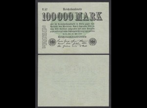 100.000 100000 Mark 1923 Ro 90a Pick 100 - FZ: E BZ: 27 aUNC (1-) (28360