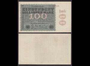 100 Millionen Mark 1923 Ro 106e Star Note FZ: V BZ: 9 (28370