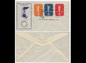 COLOMBIA 1954 FIRST DAS COVER International Fair and Exhibition set (28631