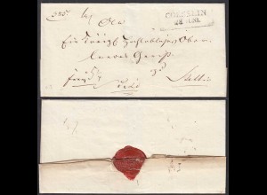 COESSLIN L2 Westpommern ca. 1817 Umschlag nach STETTIN (28677