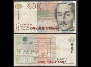 KOLUMBIEN - COLOMBIA - 2000 PESOS 1997 - Pick 445b F (4) (28921