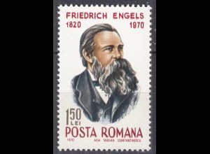 Rumänien-Romania 1970 Mi. 2867 ** MNH Friedrich Engels (65405
