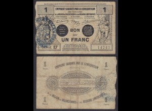 Frankreich - France Valenciennes 1 Franc 1916 Pirot: 59-2565 (29326
