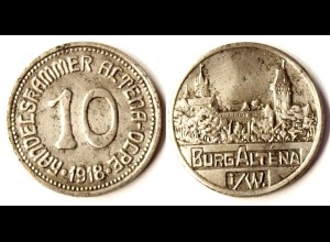 ALTENA-OLPE 10 Pfennig Handelskammer Notgeld 1918 Eisen Funck 12.1 (R874
