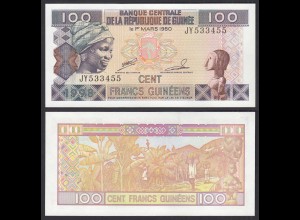 Guinea - Guinee 100 Francs (1960) 1998 Pick 35a UNC (1) (30156