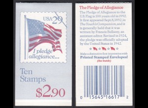 USA postfrisches MH 154 Heftchen (27634