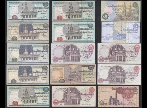 Ägypten - Egypt 15 Stück Banknoten bis 20 Pounds Gelegenheit ansehen (30316