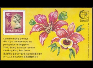Hong Kong - Hongkong 1995 Block 35 ** Ausstellung Singapore `95 (30684