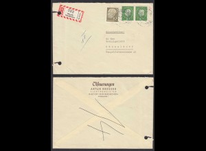 BRD Bund Heuss 2. + 3. Serie MIF R-Brief 1961 von Rheyd-Odenkirchen (30991