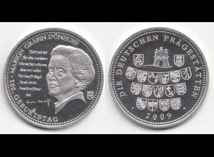 Medaille Marion Gräfin Dönhoff - RS Deutsche Prägestätten Ø 32 mm Gew 10,5 g