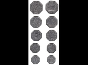 1 - 50 Pfennig 1919 Eisen Hamm Westfalen Notgeld seltener Satz (31329