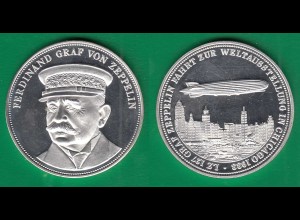 Medaille ca.39 mm ca.24 Gramm LZ 127 Weltausstellung Chicago Graf von Zeppelin