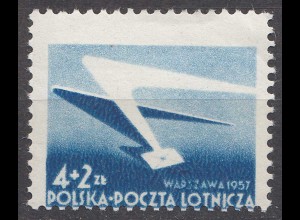 Polen – Poland 1957 Mi. 1004 - 7.Nat. Briefmarken Ausstellung Warschau ** MNH