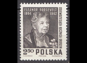 Polen – Poland 1964 Mi. 1532 – 2,50 Zl. Elenor Roosevelt 80. Geburtstag ** MNH